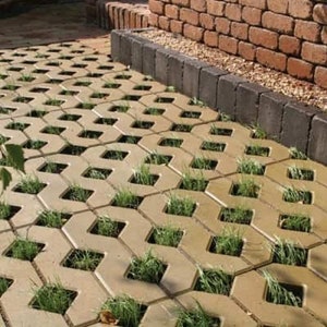 Eco parking - plastik mold for concrete paving slabs, Stone pattern,Concrete garden stepping stone, Path Yard, garden walkway, ekoparkind