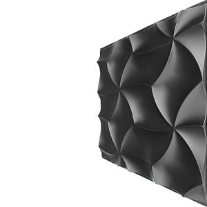 3D panel Mold for gypsum, plaster or concrete tile for decorative wall panels, 3D mold for plaster decorative wall panels &quot;Petals&quot;