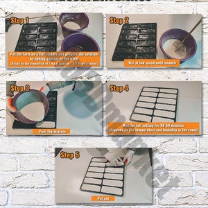3D Panel Mold for Plaster and Concrete, Decorative Wall Hanging Mold image 8