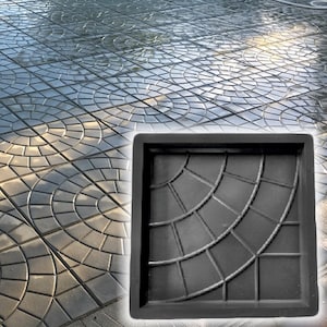 Lion - plastic mold for concrete paving slabs, stone pattern, concrete garden stepping stone, path yard, garden walkway