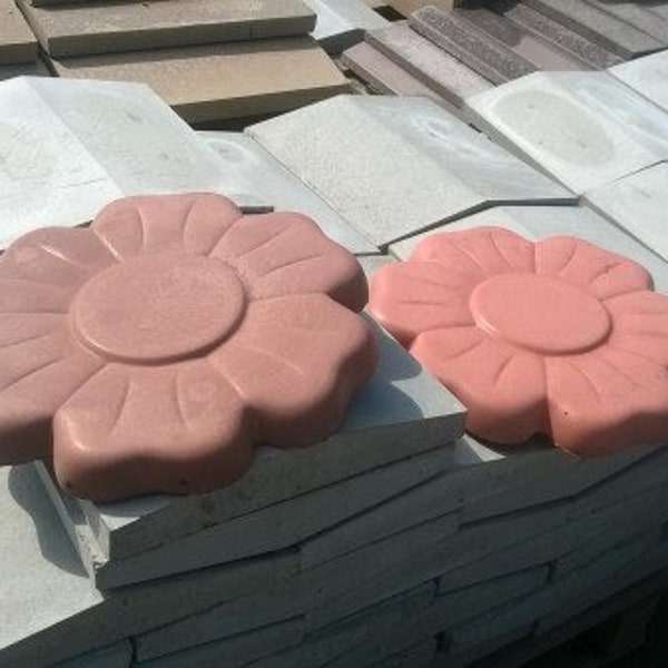 Chamomile M - plastic mold for concrete paving slabs, Stone pattern,Concrete garden stepping stone, Path Yard, garden walkway