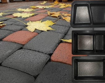 Old city DIY Plastic Mold – Concrete Paving Slabs for Garden Paths and Stepping Stones