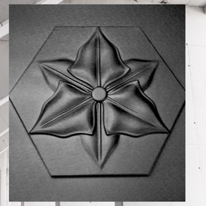 3D panel Mold for gypsum, plaster or concrete tile for decorative wall panels, 3D mold for plaster decorative wall panels Amadeus