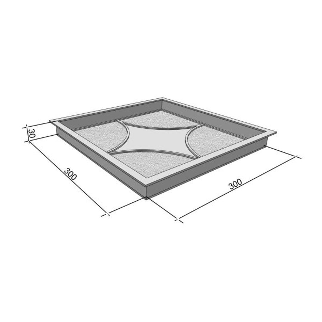 Star Plastik Mold for Concrete Paving Slabs, Stone Pattern,concrete