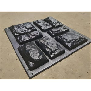 Kunststoff-Form zur Herstellung von (DIY) dekorativen Kunststeinfliesen - Stein 38