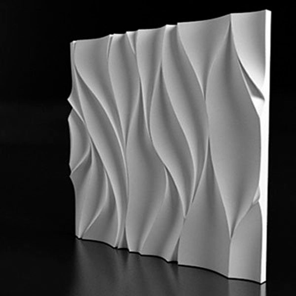 Tenderness - Plastic mold for wall 3d panel, Diy plaster panel 3d, gypsym wall panel 3d