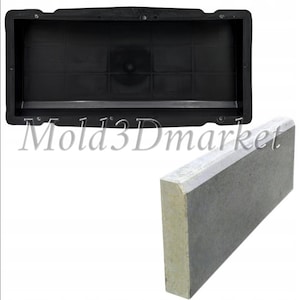 Plastic mold for the manufacture of garden border &quot;Border No. 1&quot; for concrete