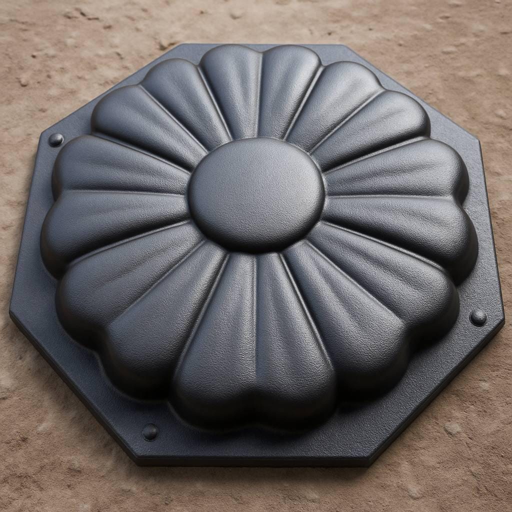 Chamomile M - plastic mold for concrete paving slabs, Stone pattern,Concrete garden stepping stone, Path Yard, garden walkway