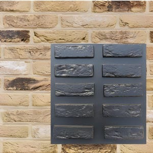 Plastic mold for the manufacture of decorative (artificial) stone "Ancient brick" (ABS plastic mold for decorative stone)