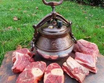 Afghan Kazan – Traditional Cast Aluminum Pressure Cauldron for Pilaf and Campfire Cooking