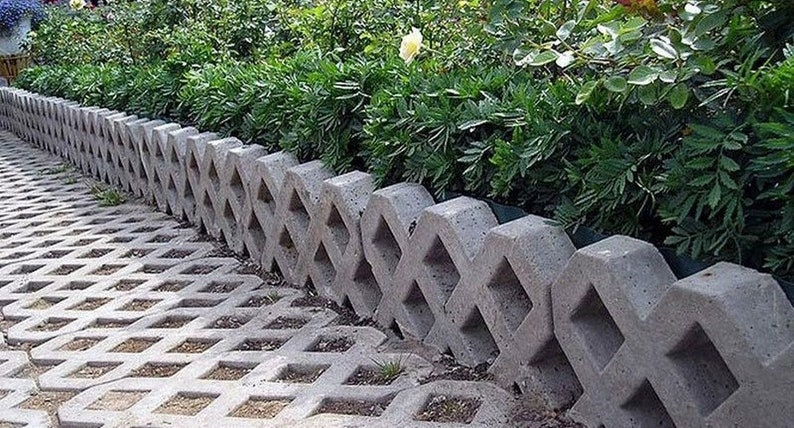 Eco parking plastik mold for concrete paving slabs, Stone pattern,Concrete garden stepping stone, Path Yard, garden walkway, ekoparkind imagem 9