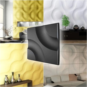 3D panel Mold for gypsum, plaster or concrete tile for decorative wall panels, 3D mold for plaster decorative wall panels &quot;Cores L&quot;