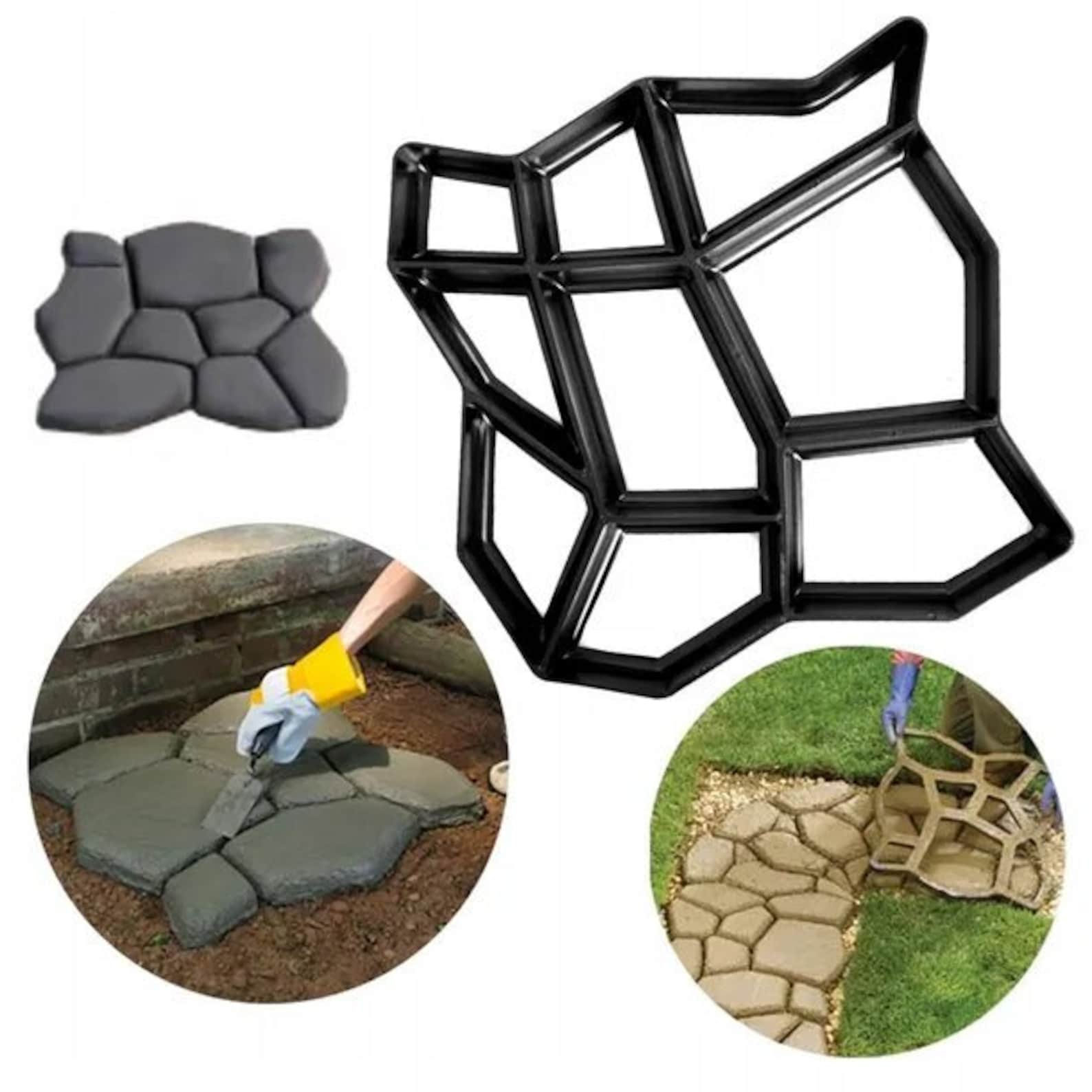 DIY Path Maker Mold Manually Paving Cement Gardening Stone Etsy
