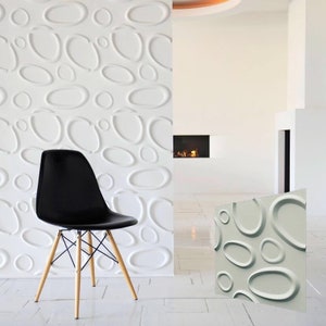 3D panel Mold for gypsum, plaster or concrete tile for decorative wall panels, 3D mold for plaster decorative wall panels &quot;Space&quot;