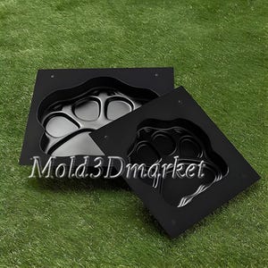 Animal footprint - Mold for the manufacture of a garden path for concrete, ABS plastic.