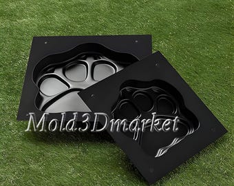 Molde de huella de animal: molde para losa de hormigón para caminos y pasarelas de jardín