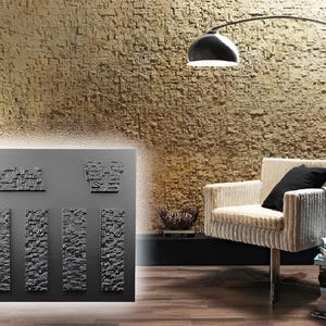 Plastic Mold for Making Decorative Stone Tiles - Chipped brick - DIY Mold
