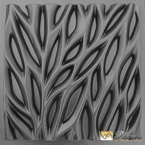 3D panel Mold for gypsum, plaster or concrete tile for decorative wall panels, 3D mold for plaster decorative wall panels Twigs