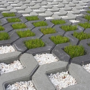 Eco parking DIY Plastic Mold – Concrete Paving Slabs for Garden Paths and Stepping Stones