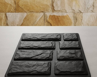 Bulgarian slate - Plastic mold for the manufacture of decorative (artificial) stone  (ABS plastic mol for decorative stone)