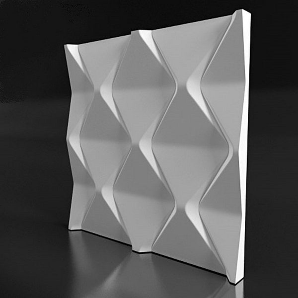 Pyramids - Plastic mold 3D Panel for manufacture from plaster (gypsum) or concrete - decor wall panels