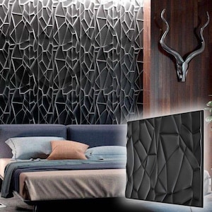 Rock - Plastic mold 3D Panel for manufacture from plaster (gypsum) or concrete - decor wall panels