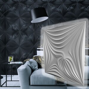 3D panel Mold for gypsum, plaster or concrete tile for decorative wall panels, 3D mold for plaster decorative wall panels Cores