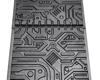 Electronics DIY 3D Mold - Decorative Wall Panel Mold for Gypsum, Plaster or Concrete