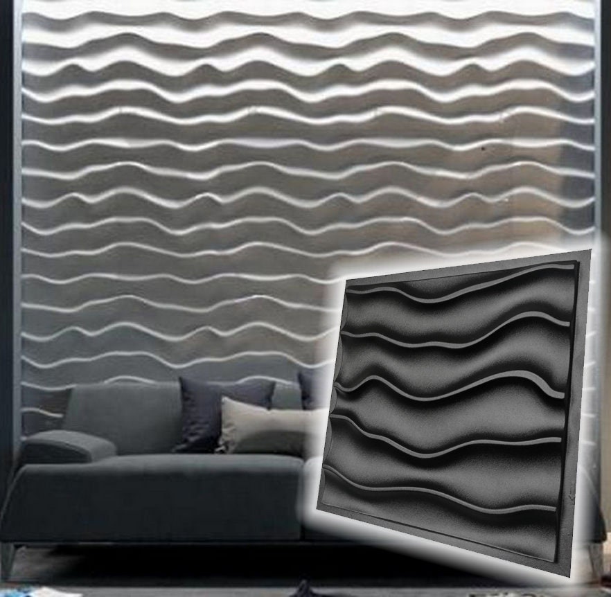 efir - panneau 3d moulé en plastique pour la fabrication à partir de plâtre | gypse ou béton panneaux muraux décoratifs