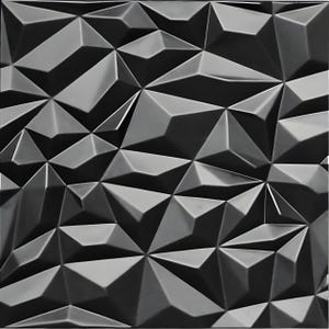 3D panel Mold for gypsum, plaster or concrete tile for decorative wall panels, 3D mold for plaster decorative wall panels &quot;Ice&quot;