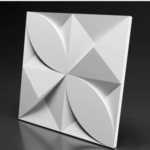 3D panel Mold for gypsum, plaster or concrete tile for decorative wall panels, 3D mold for plaster decorative wall panels Memfis