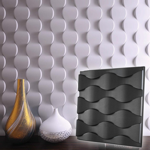 thumbnail image 2 of BMold ILLUSION 3D Stone Wall Mold – 19.68" Square Plastic Form For Plaster/Gypsum Panels 2 of 2