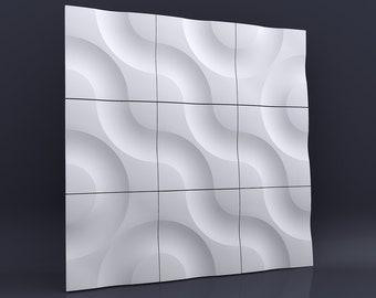 Cores - Plastic mold 3D Panel for manufacture from plaster (gypsum) or concrete - decor wall panels
