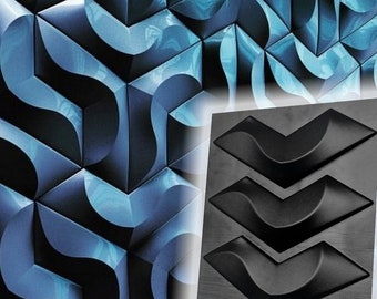 Korall DIY 3D-gjutform - Dekorativ väggpanelform för gips, puts eller betong