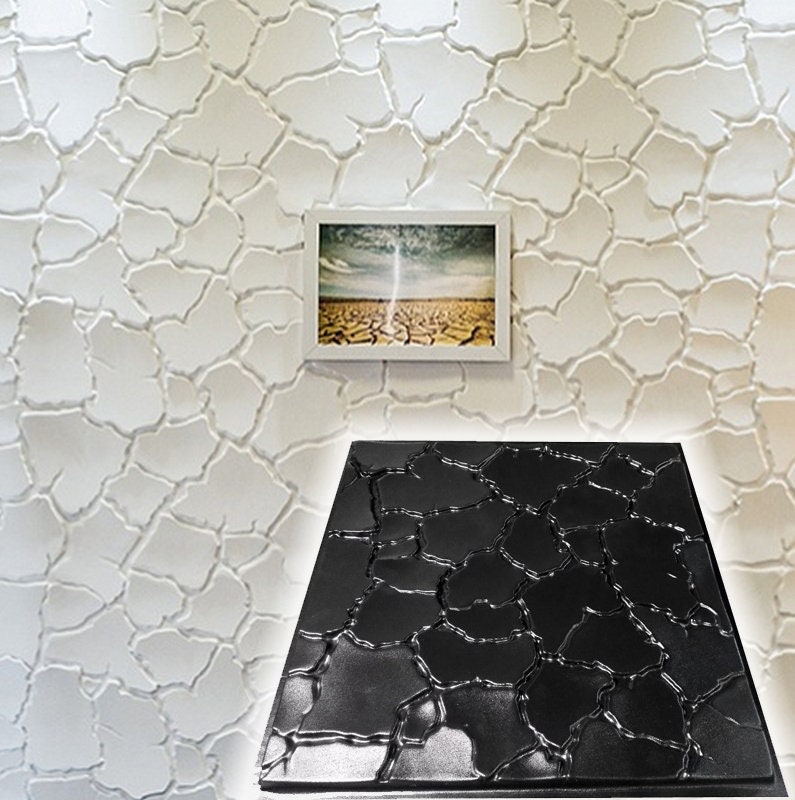 sahara - panneau 3d moulé en plastique pour la fabrication à partir de plâtre | gypse ou béton panneaux muraux décoratifs