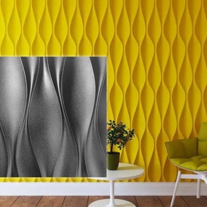 3D panel Mold for gypsum, plaster or concrete tile for decorative wall panels, 3D mold for plaster decorative wall panels &quot;Buds&quot;