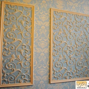 3D Panel Mold for Plaster and Concrete, Decorative Wall Hanging Mold image 7