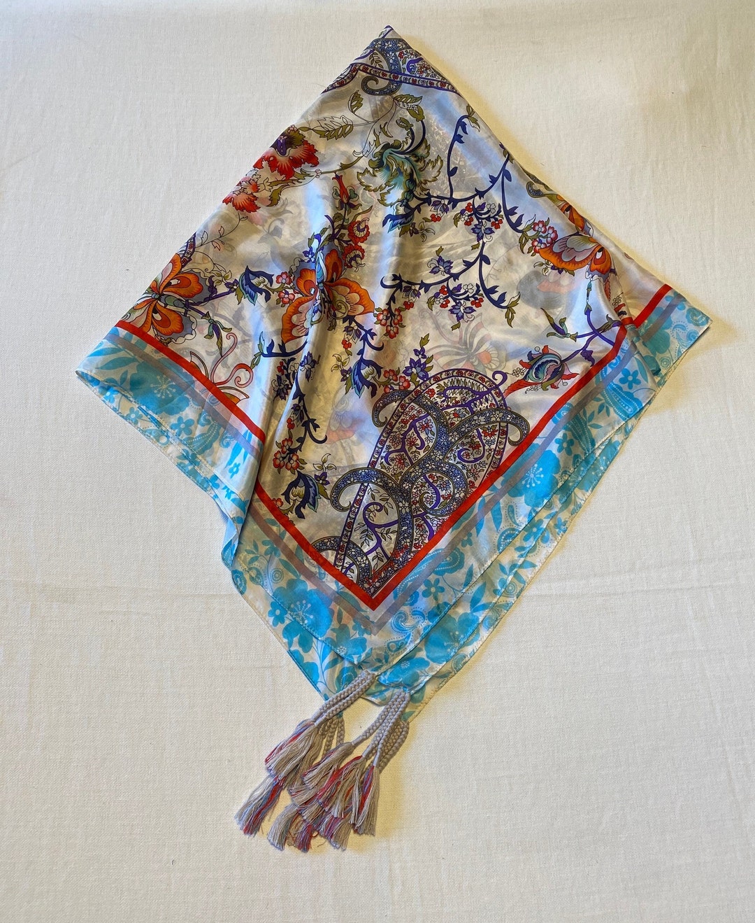 Johnny Was Silk Scarf/ Scarves and Wraps/boho/silk Scarf With Etsy