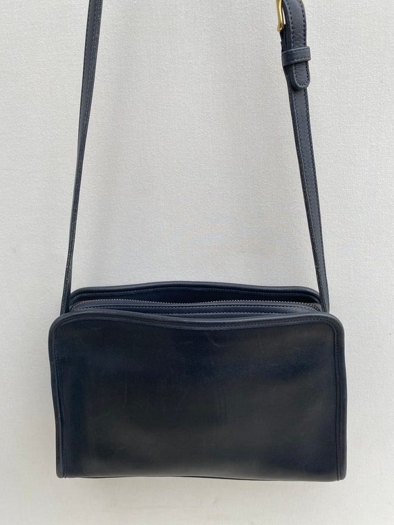 Coach Vintage Navy Blue Convertible Clutch Bag Gem