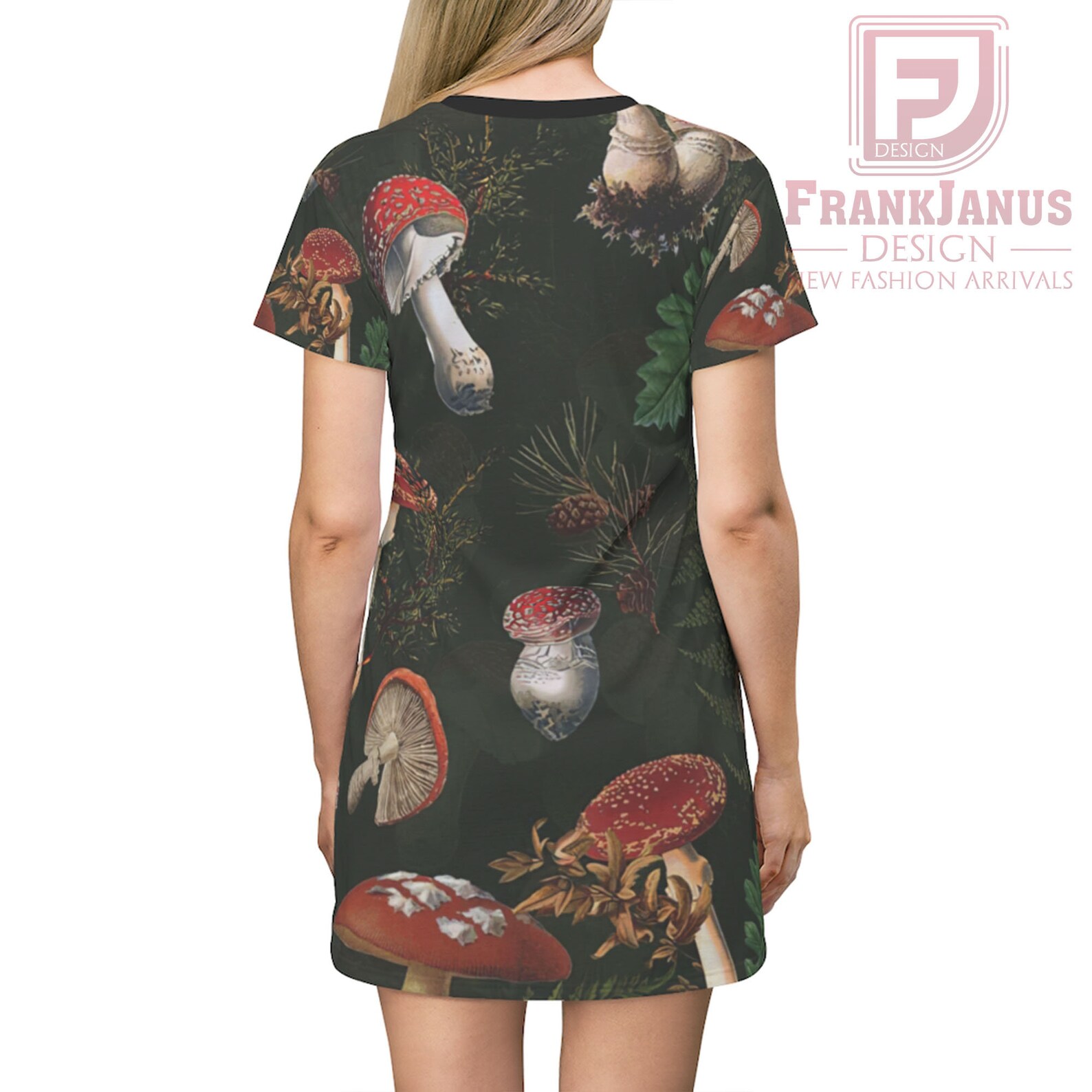 Mushroom Mushroom Dress Autumn Dress Fall Dress Fall Etsy