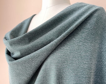 Poliéster de poliéster spandex - Ropa deportiva elástica en 4 direcciones Ropa de baile deportiva Senderismo Entrenamiento Yoga Tejido de punto de jersey elástico - Verde brezo EZ10