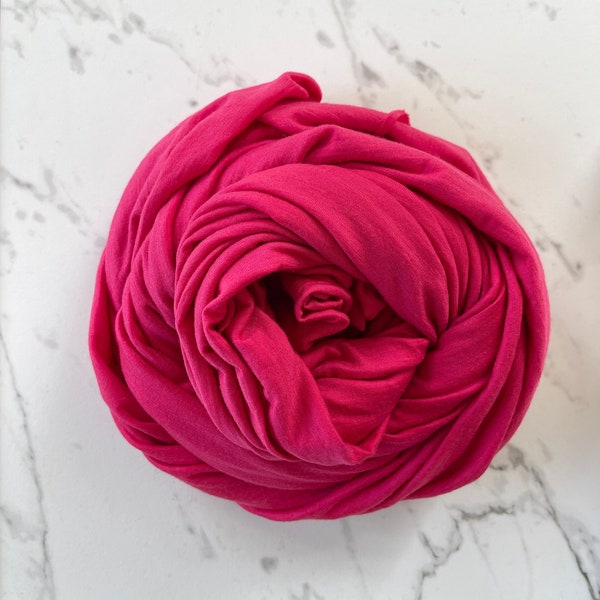 Wool Fabric 100% Merino Wool Knit by the Yard Soft Stretch Natural Wool Jersey Fabric Sewing Women Everyday Wear Clothes Hot Pink MT047W