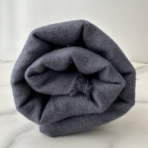 Linen Fabric by The Yard. Certified European Flax & OEKO-Tex 100. Mid weight Softened Woven Linen from U.S.A. Seller- Smoke Gray LN-SMO