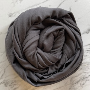 Merino Wool Fabric Knit Fabric by the Yard Soft Stretch Natural Wool Jersey Fabric Sewing Quilting Everyday Wear Faded Black Tattoo MD027