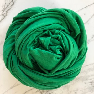 Merino Wool Fabric - Jersey Knit by The Yard 100% Merino Wool - Forest Green MT022
