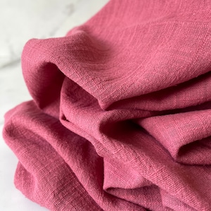 Cotton Gauze Muslin Slub Fabric by The Yard - Blouse Shirt Dress Fabric for Sewing Clothing -  Dusty Coral CN36