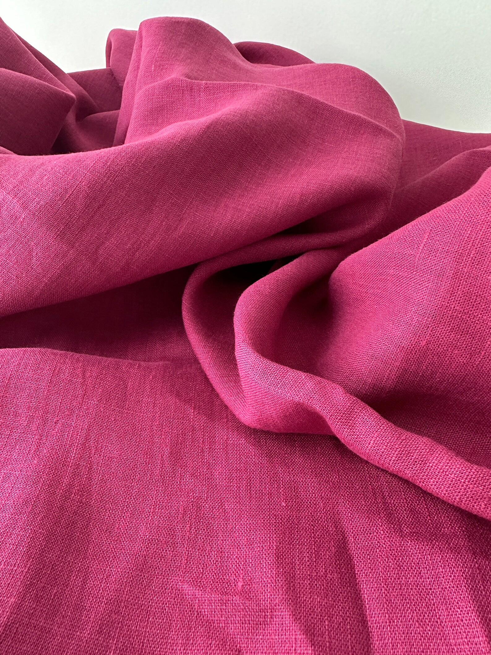 Linen Fabric by the Yard. Certified European Flax & Oeko-tex 100. Mid ...