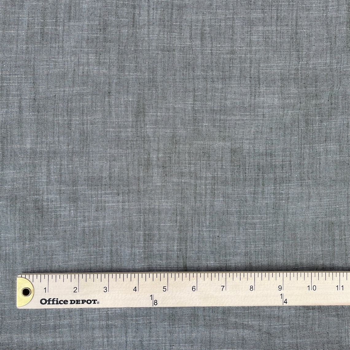 Cotton Chambray Fabric by the Yard Sewing Shirting Shirt Top Etsy