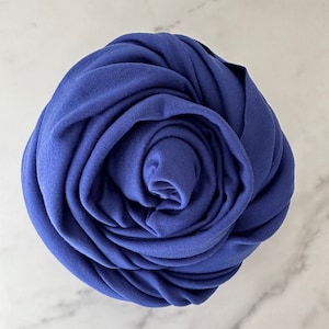 Merino Wool Fabric 225 gsm Wool Knit Fabric By The Yard Stretch Rib Knit 100% Merino Wool Natural Fabric Quilting Sewing -Pacific Blue MW046