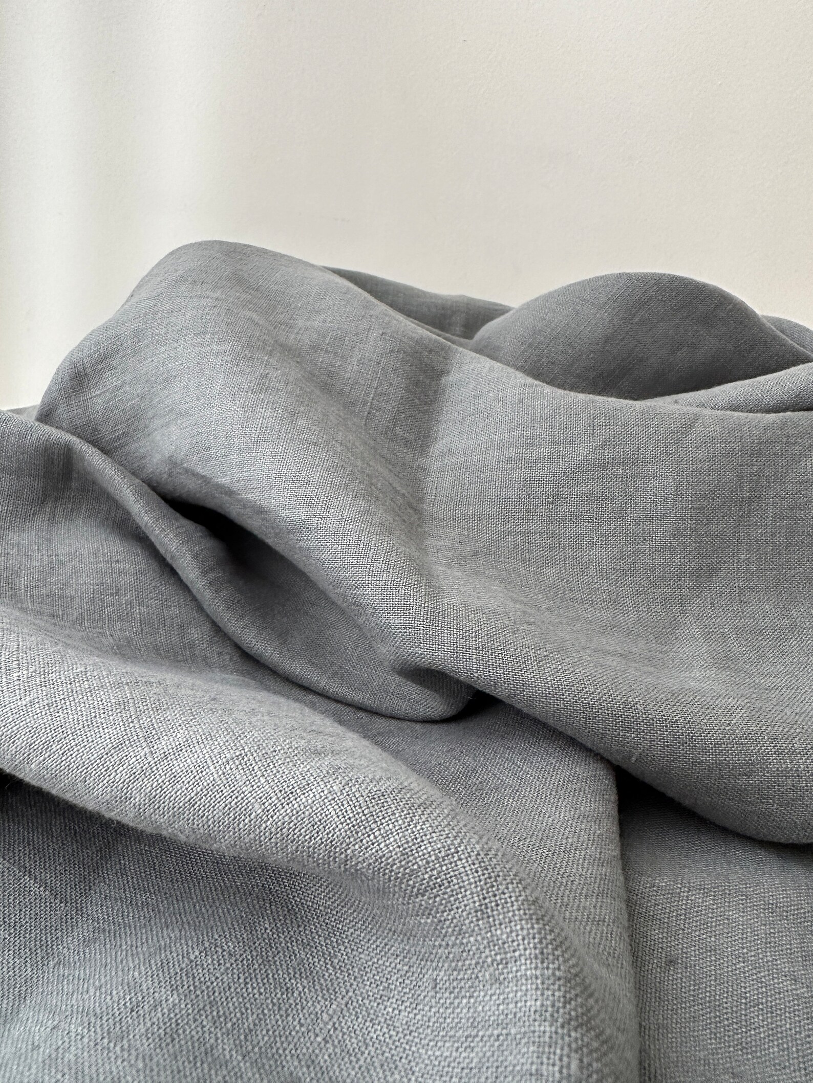 Linen Fabric by the Yard. Certified European Flax & Oeko-tex 100. Mid ...